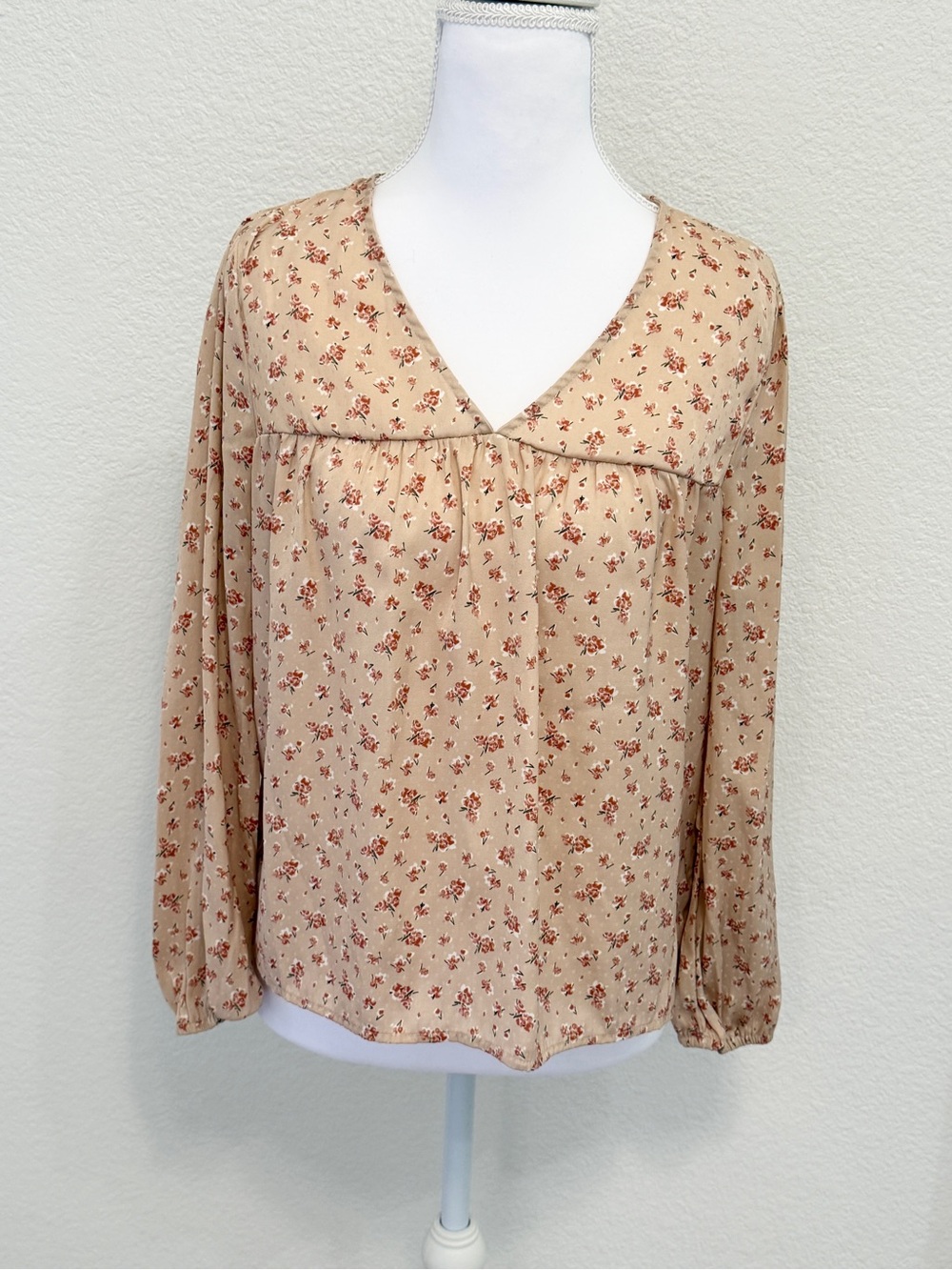 Madewell Floral Long Sleeve Blouse